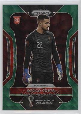 2022 Panini Prizm World Cup Qatar - [Base] - Green Wave Prizm #176 - Diogo Costa