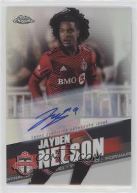 2022 Topps Chrome MLS - [Base] - Autographs #32 - Jayden Nelson