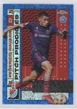 2022 Topps Chrome MLS - [Base] - Blue Mini-Diamond Refractor #146 - Pitch Prodigies - Federico Navarro /199