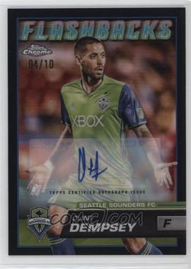 2023 Topps Chrome MLS - [Base] - Black Refractor Autographs #157 - MLS Flashbacks - Clint Dempsey /10