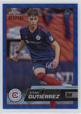 2023 Topps Chrome MLS - [Base] - Blue Wave Refractor #29 - Brian Gutiérrez /199