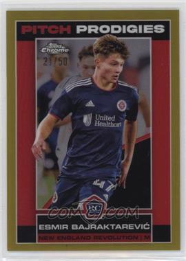 2023 Topps Chrome MLS - [Base] - Gold Refractor #127 - Pitch Prodigies - Esmir Bajraktarević /50