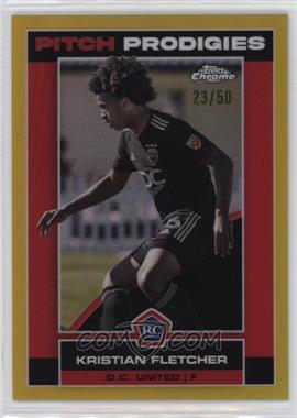 2023 Topps Chrome MLS - [Base] - Gold Refractor #174 - Pitch Prodigies - Kristian Fletcher /50