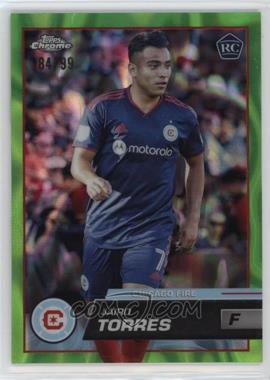 2023 Topps Chrome MLS - [Base] - Neon Green Lava Refractor #143 - Jairo Torres /99