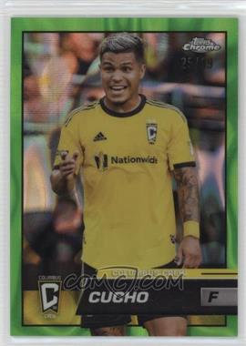 2023 Topps Chrome MLS - [Base] - Neon Green Lava Refractor #7 - Cucho /99