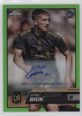 2023 Topps Chrome MLS - [Base] - Neon Green Refractor Autographs #24 - Stipe Biuk /99