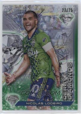 2023 Topps Chrome MLS - Derby Diamonds - Green Refractor #DD-3 - Nicolás Lodeiro /75