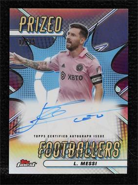 2023 Topps Finest MLS - Prized Footballers Autographs #PFA-LM - Lionel Messi /25