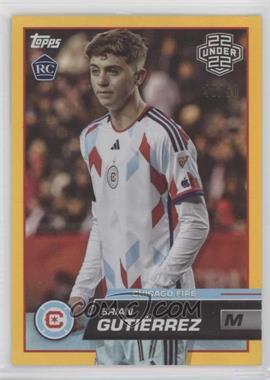 2023 Topps MLS - [Base] - Gold Foil #15 - 22 Under 22 - Brian Gutiérrez /50