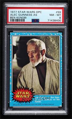 1977 O-Pee-Chee Star Wars - [Base] #59 - Alec Guiness As Ben Kenobi [PSA 8 NM‑MT]