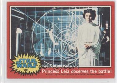 1977 Topps Star Wars - [Base] #108 - Princess Leia Observes the Battle!