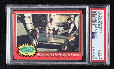 1977 Topps Star Wars - [Base] #115 - Hiding in the Millenium Falcon [PSA 8 NM‑MT]