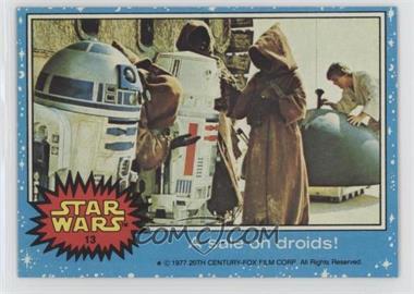 1977 Topps Star Wars - [Base] #13 - A Sale on Droids!