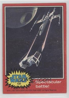 1977 Topps Star Wars - [Base] #131 - Spectacular Battle!