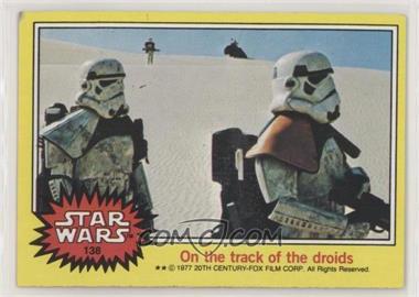 1977 Topps Star Wars - [Base] #138 - On the Track of the Droids