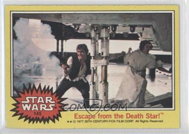 1977 Topps Star Wars - [Base] #145 - Escape from the Death Star!