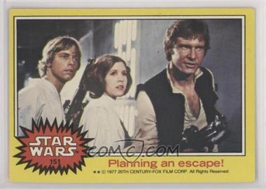 1977 Topps Star Wars - [Base] #151 - Planning an Escape