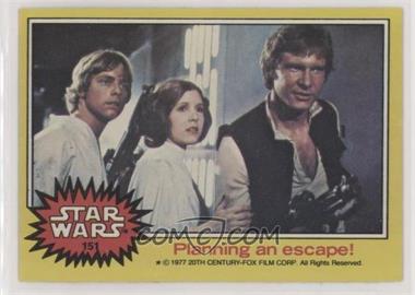 1977 Topps Star Wars - [Base] #151 - Planning an Escape