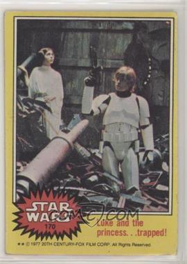 1977 Topps Star Wars - [Base] #170 - Luke and the Princess... Trapped! [Good to VG‑EX]