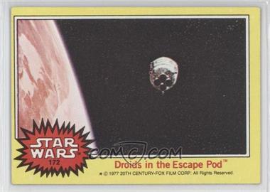 1977 Topps Star Wars - [Base] #172 - Droids in the Escape Pod