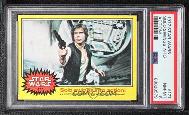 1977 Topps Star Wars - [Base] #177 - Solo Swings into Action! [PSA 8 NM‑MT]