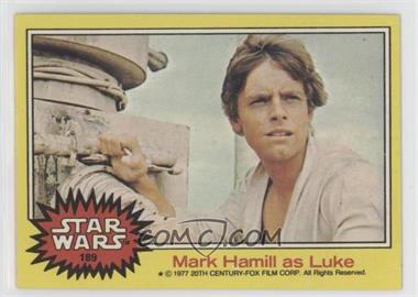 1977 Topps Star Wars - [Base] #189 - Mark Hamill as Luke