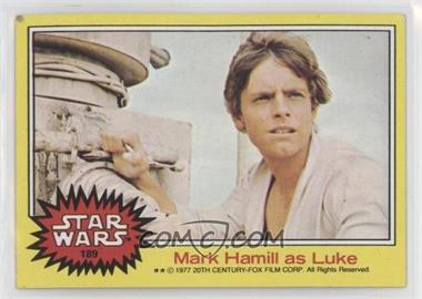 1977 Topps Star Wars - [Base] #189 - Mark Hamill as Luke