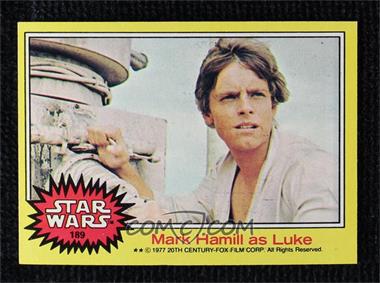 1977 Topps Star Wars - [Base] #189 - Mark Hamill as Luke