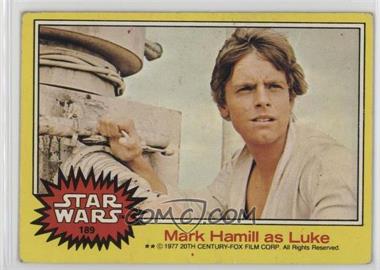 1977 Topps Star Wars - [Base] #189 - Mark Hamill as Luke