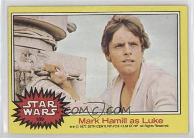 1977 Topps Star Wars - [Base] #189 - Mark Hamill as Luke