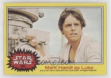 1977 Topps Star Wars - [Base] #189 - Mark Hamill as Luke