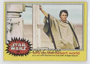 1977 Topps Star Wars - [Base] #191 - Life on the Desert World [Good to VG‑EX]