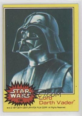 1977 Topps Star Wars - [Base] #196 - Lord Darth Vader