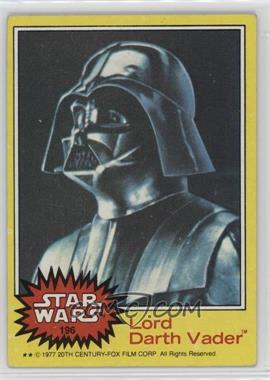 1977 Topps Star Wars - [Base] #196 - Lord Darth Vader