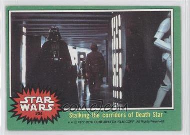 1977 Topps Star Wars - [Base] #204 - Stalking the Corridors of Death Star