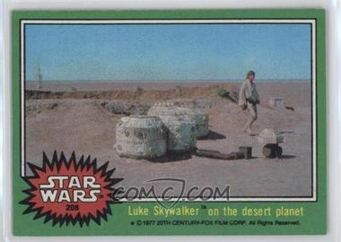 1977 Topps Star Wars - [Base] #208 - Luke Skywalker on the Desert Planet