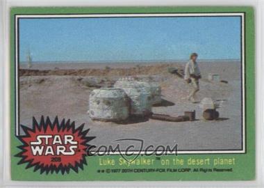 1977 Topps Star Wars - [Base] #208 - Luke Skywalker on the Desert Planet