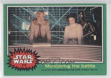 1977 Topps Star Wars - [Base] #213 - Monitoring the Battle