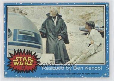 1977 Topps Star Wars - [Base] #22 - Rescued by Ben Kenobi