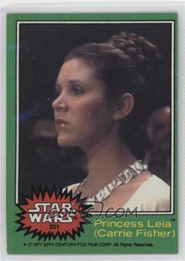 1977 Topps Star Wars - [Base] #221 - Princess Leia (Carrie Fisher)