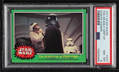 1977 Topps Star Wars - [Base] #237 - The Deadly Grip of Darth Vader [PSA 8 NM‑MT]