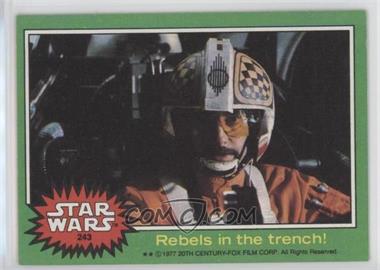 1977 Topps Star Wars - [Base] #243 - Biggs Darklighter - Rebels in the Trench!