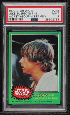 1977 Topps Star Wars - [Base] #248 - Luke Suspects the Worst About His Family [PSA 9 MINT]
