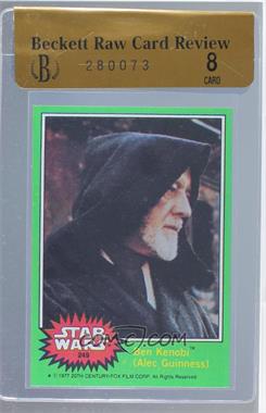 1977 Topps Star Wars - [Base] #249 - Ben Kenobi (Alex Guinness) [BRCR 8]