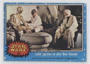 1977 Topps Star Wars - [Base] #28 - Luke Agrees to Join Ben Kenobi