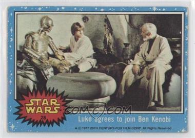 1977 Topps Star Wars - [Base] #28 - Luke Agrees to Join Ben Kenobi
