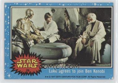 1977 Topps Star Wars - [Base] #28 - Luke Agrees to Join Ben Kenobi