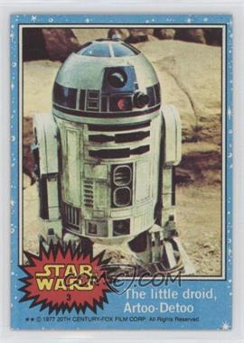 1977 Topps Star Wars - [Base] #3 - The Little Droid, Artoo-Detoo