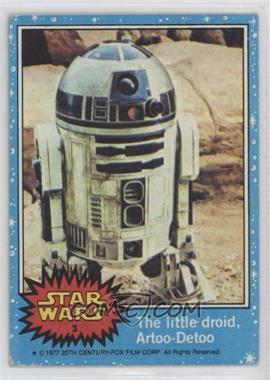 1977 Topps Star Wars - [Base] #3 - The Little Droid, Artoo-Detoo