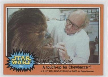 1977 Topps Star Wars - [Base] #307 - A Touch-Up for Chewbacca